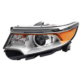 Halogen Headlamp Compatible With Ford Edge 2011-2014 Left Driver Side Headlight Assembly Replaces# BT4Z13008B BT4Z13008A FO2502291 FO2503292 (W/O Bulbs)